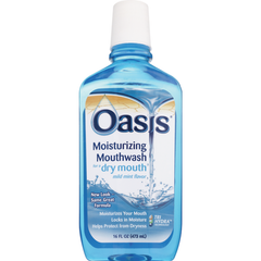 Oasis Moisturizing Mouthwash, Mild Mint Flavor, 16 Fl Oz