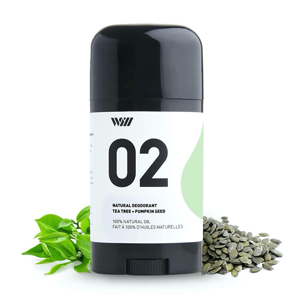 Way of Will Natural Deodorant Stick 02 - Tea Tree & Pumpkin Seed 2.65 oz