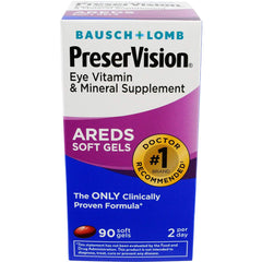 Bausch & Lomb AREDS Eye Vitamin & Mineral Supplement, 90 ct softgels