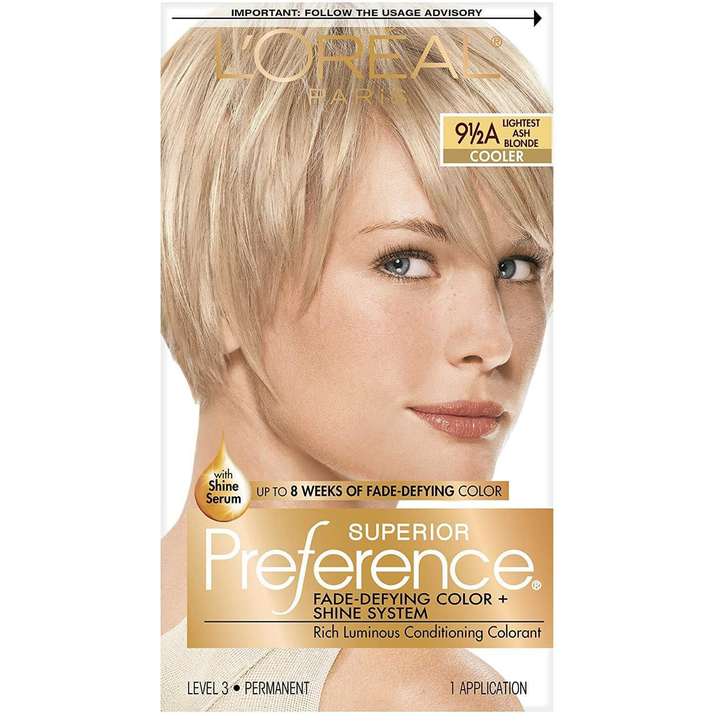 L'Oreal Superior Preference - 9-1/2A Lightest Ash Blonde (Cooler), 1 COUNT