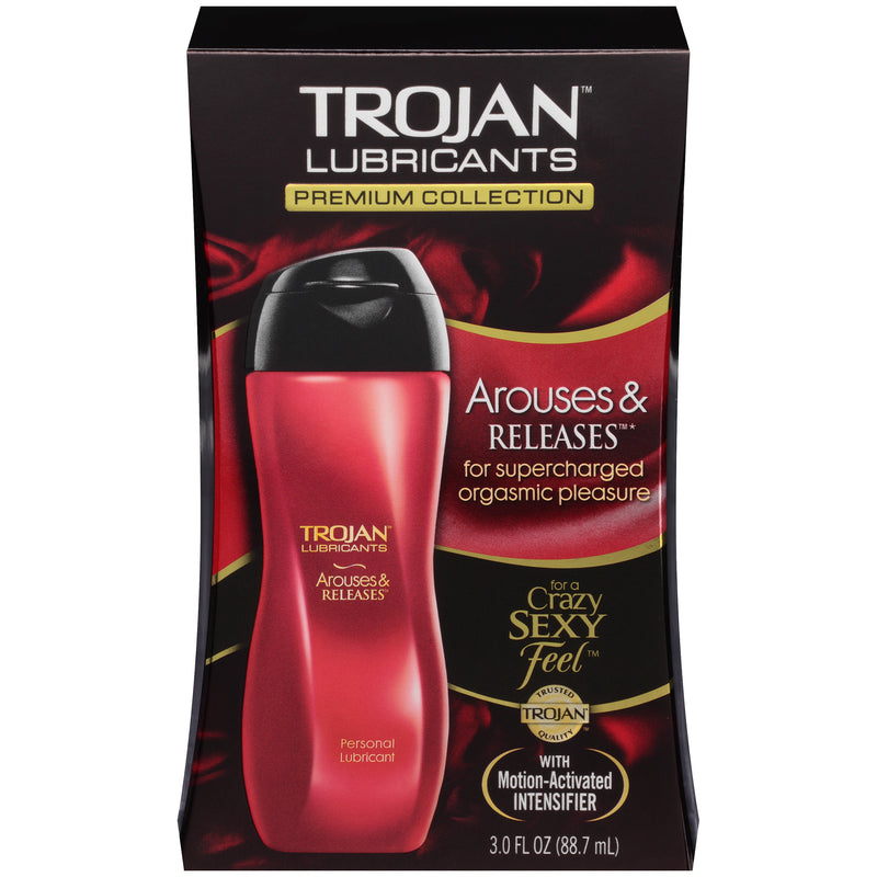 TROJAN Arouses & Releases Personal Lubricant, 3 oz w Motion Activated Intensifier