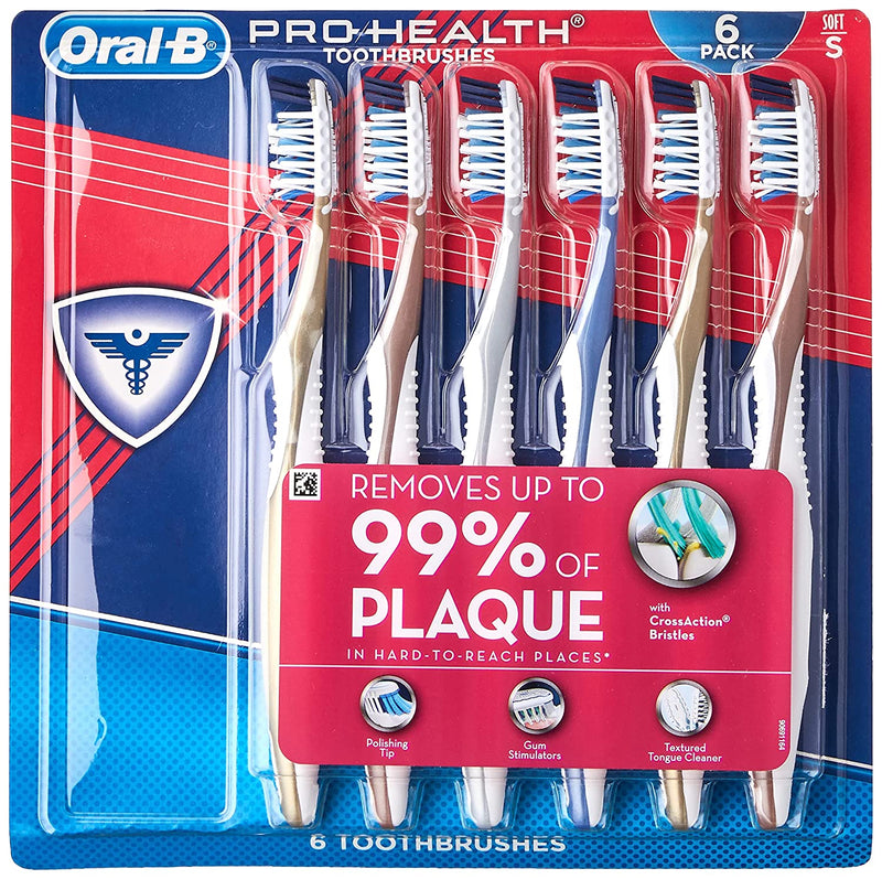 Oral-B Pro Health All In One Soft Toothbrushes, 6 Count*