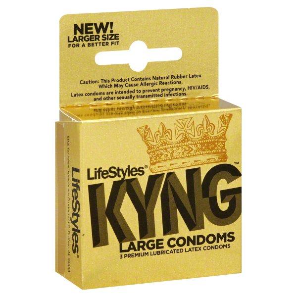 Lifestyles Kyng Gold Large Condoms - Pack of 3 Premium Lubricated Late | Silver Rod Pharmacy Lifestyles Kyng Gold Large Condoms - Pack of 3 Premium Lubricated Late | Silver Rod Pharmacy
