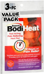 Okamoto Beyond Bodiheat Disposable Heat Pads, 12 Hours of Pain Relief - 3 Heat Packs  Fast acting, multi purpose heat pads for muscle and joint pain. 12 hours of Warming relief.