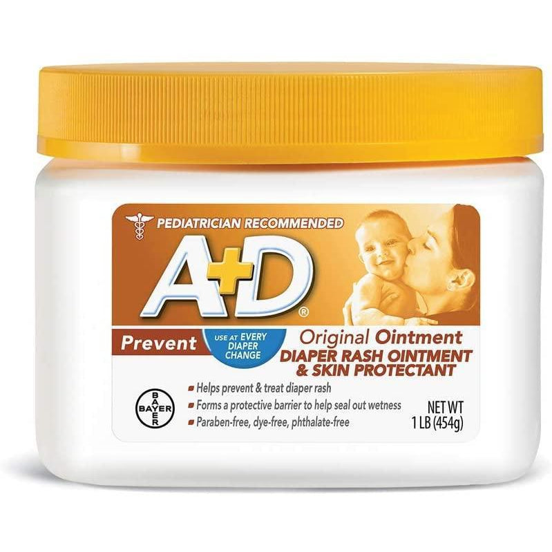 A+D Original Diaper Rash Ointment, Baby Diaper Rash Cream and Skin Pro ...