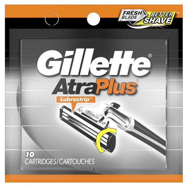 Gillette Atra Plus Mens Razor Blade Refill Cartridges, 10 ct*