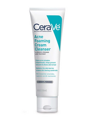 CeraVe Acne Foaming Cream Cleanser 4% Benzoyl Peroxide - 5 Fl Oz, Pack of 1