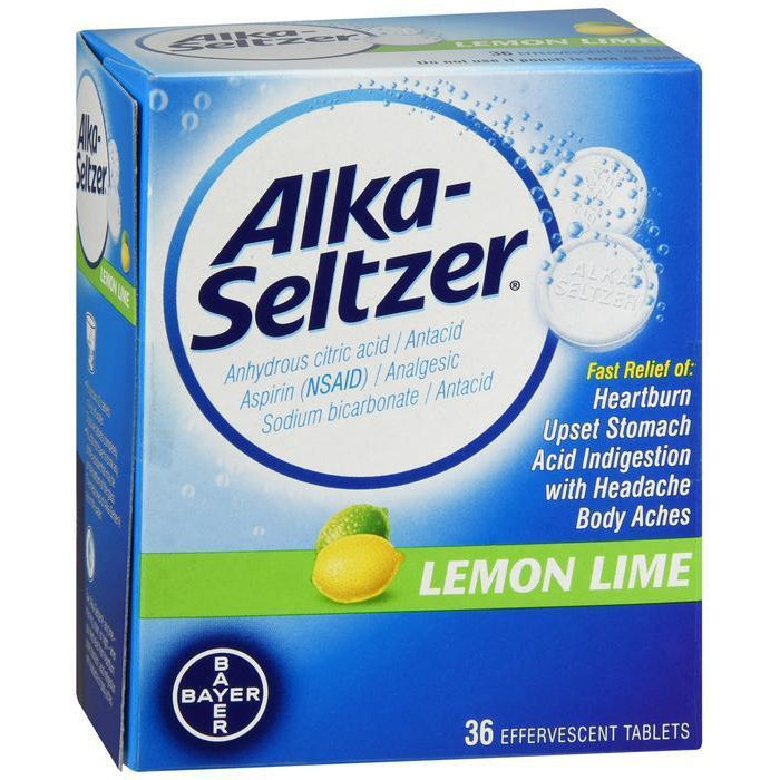 Alka-Seltzer Lemon Lime - 36 CT