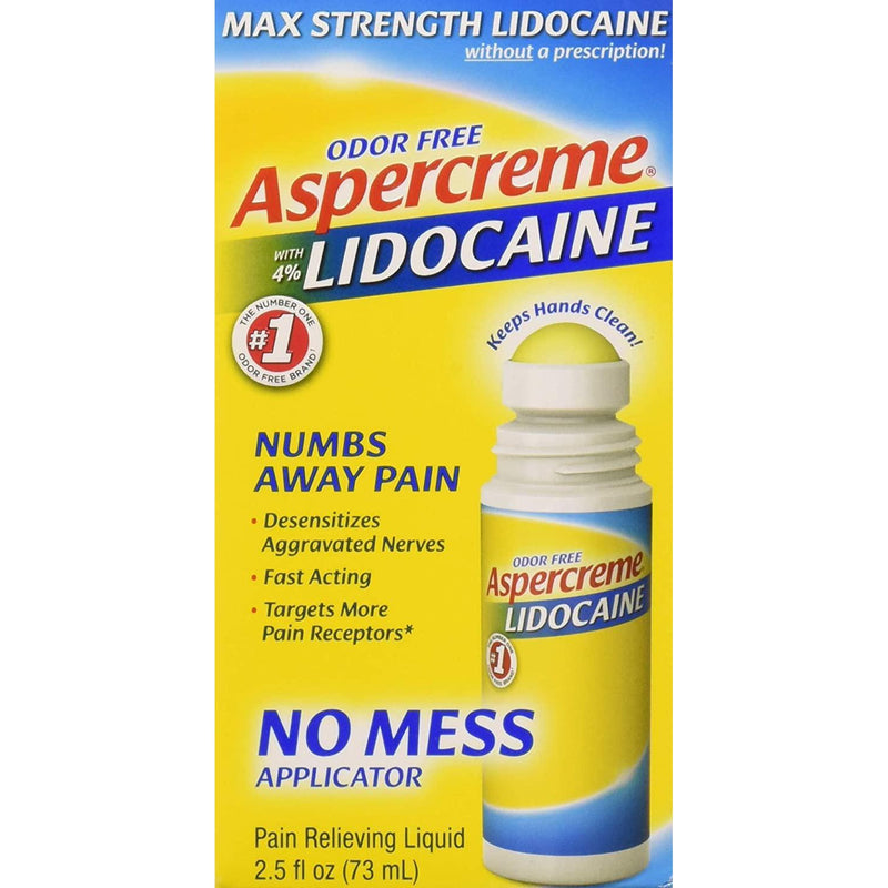 ASPERCREME with 4% Lidocaine No Mess Applicator, 2.5 oz.