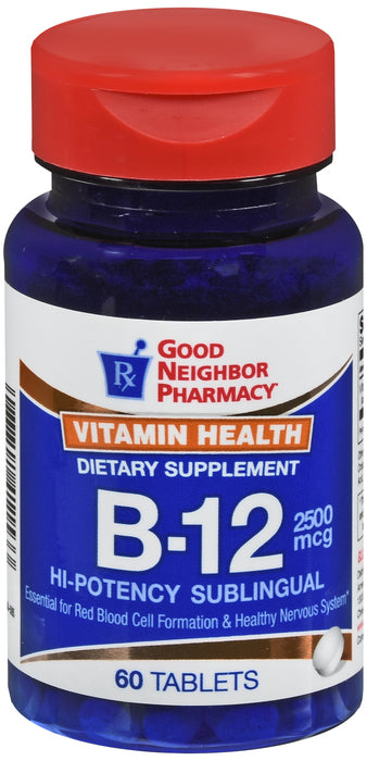GNP Vitamin B-12 2500 mcg Sublingual - 60 tablets