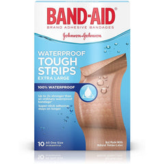 Band-Aid Brand Adhesive Bandages, Extra Large Tough Strips, Waterproof, 1 3/4