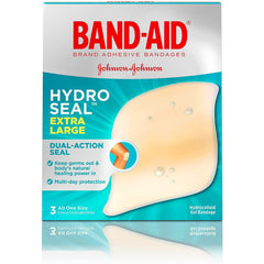 Band-Aid Brand Hydro Seal Extra Large Waterproof Adhesive Bandages, 2.4