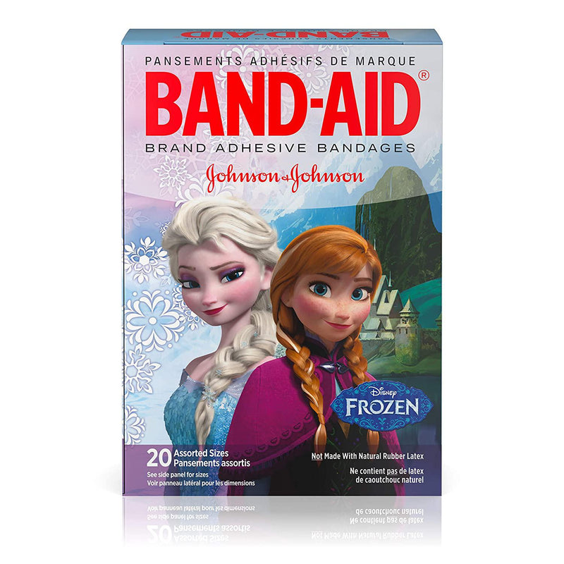 Band-Aid Brand Adhesive Bandages Featuring Disney Frozen Characters, Assorted Sizes ,20 Count