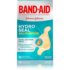 Band-Aid Brand Hydro Seal Waterproof All Purpose Adhesive Bandages, 0.78
