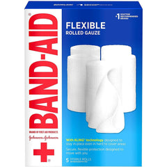 Band Aid Flexible Rolled Gauze, 4