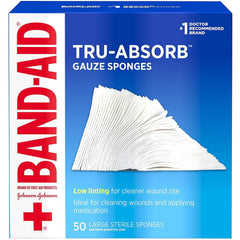 Band Aid Tru-Absorb Gauze Sponges, 4