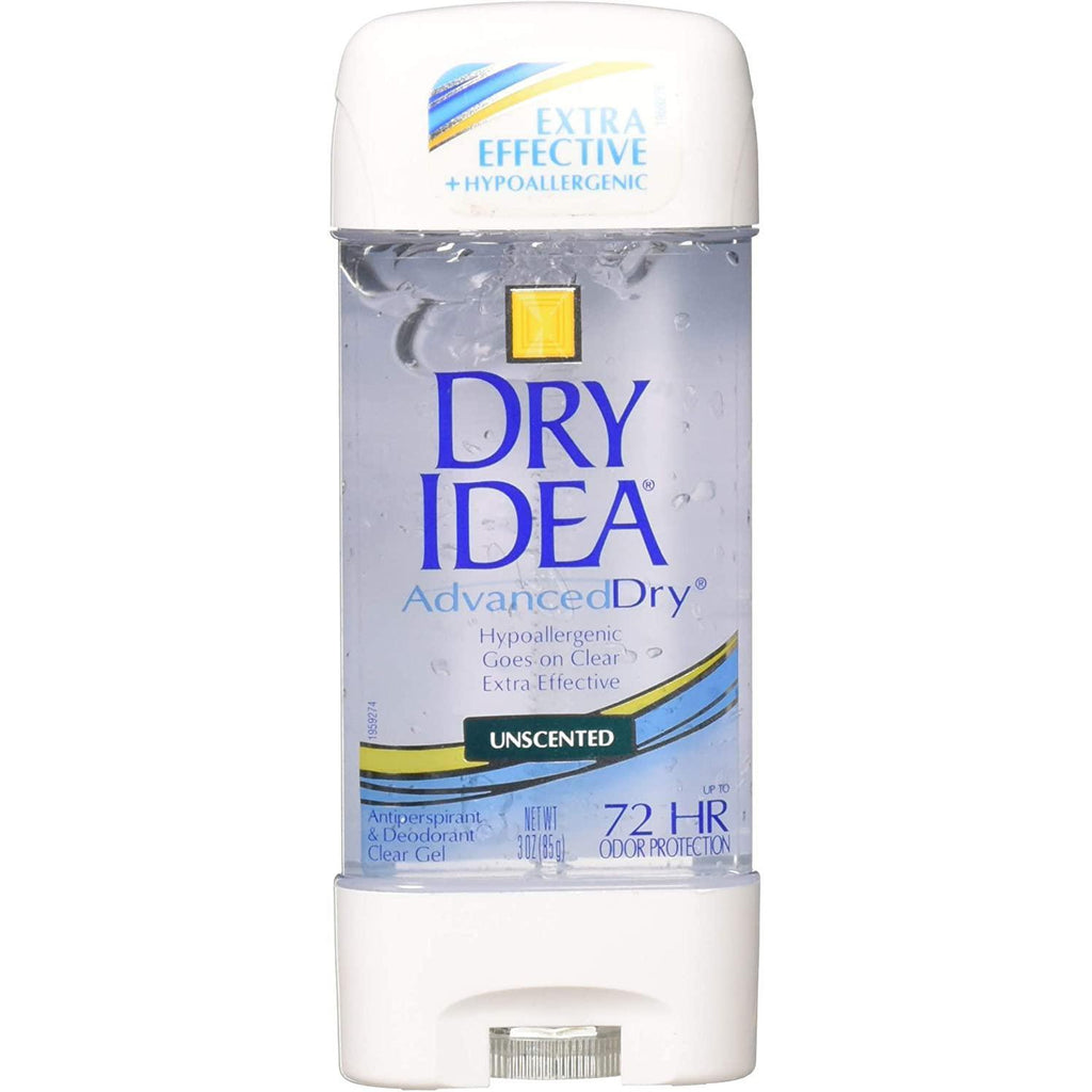 Dry idea Anti-Perspirant Deodorant Clear Gel, Unscented - 3 Oz