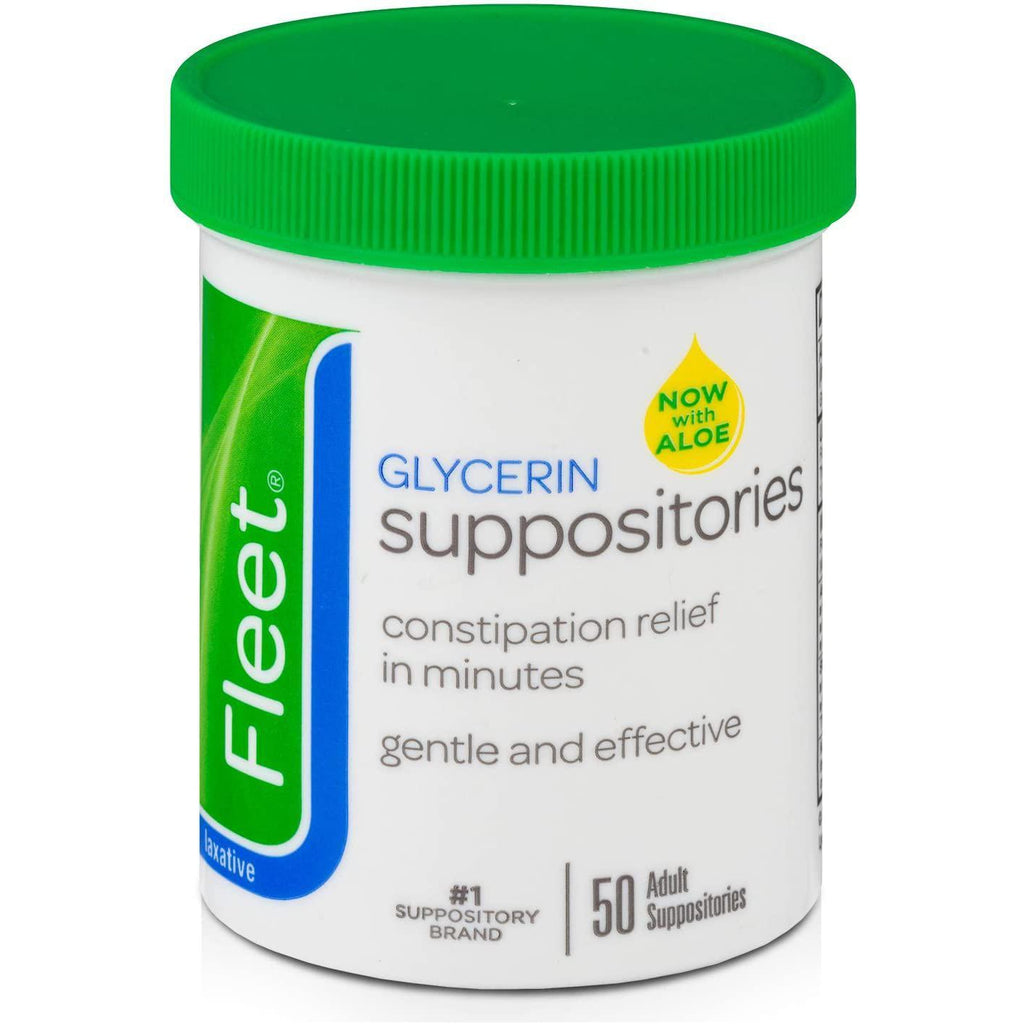 Fleet Laxative Glycerin Suppositories for Adult Constipation - 50 Count