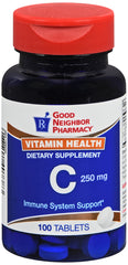 GNP Vitamin C 250 with Calcium - 100 tablets
