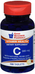 GNP Vitamin C 500 MG with Natural Rose Hips - 100 tablets