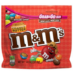 M&M's Peanut Butter Grab & Go Chocolate Candies - 5oz