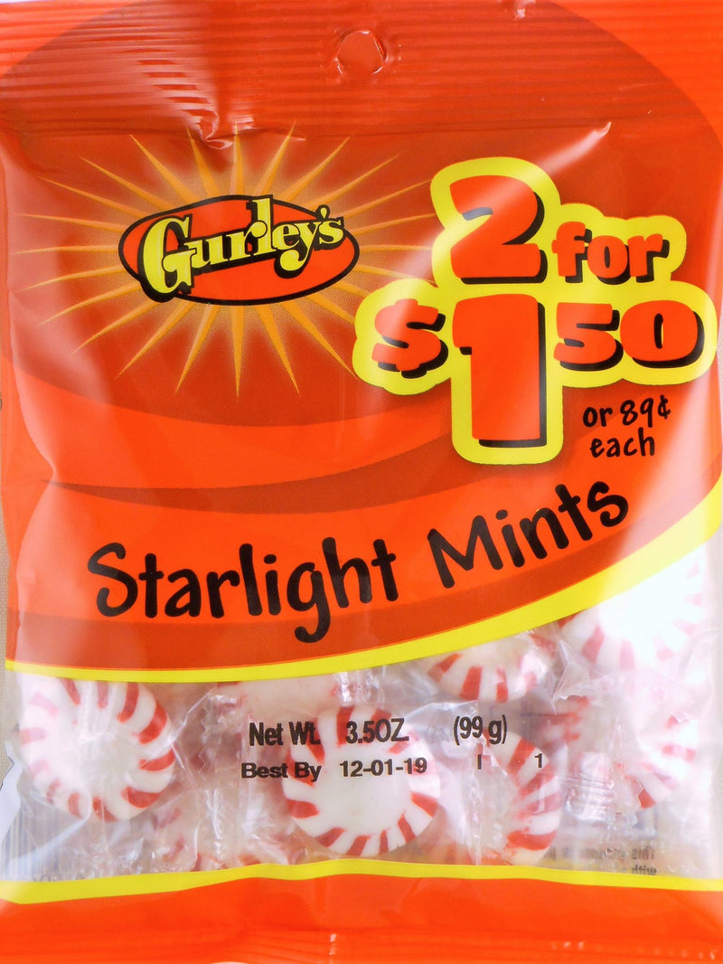 Gurley's- Starlight Mints 3.25 oz., 1 bag