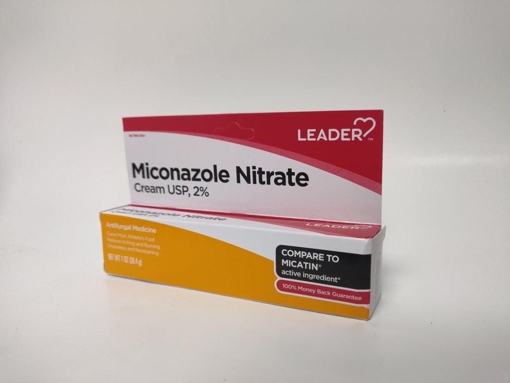 Leader Antifungal Cream, Miconazole Nitrate 2%, 1 ounce