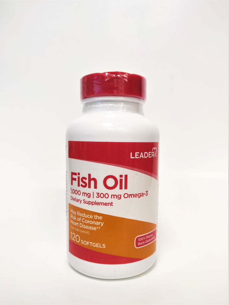 Leader Fish Oil 1000mg - 300mg omega-3 supplement