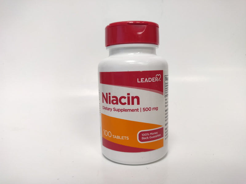 Leader Niacin 500mg - 100 tablets