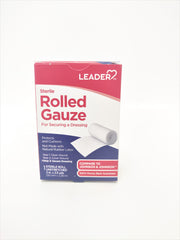 Leader Sterile Rolled Gauze 2in x 2.5 yds, 1 roll