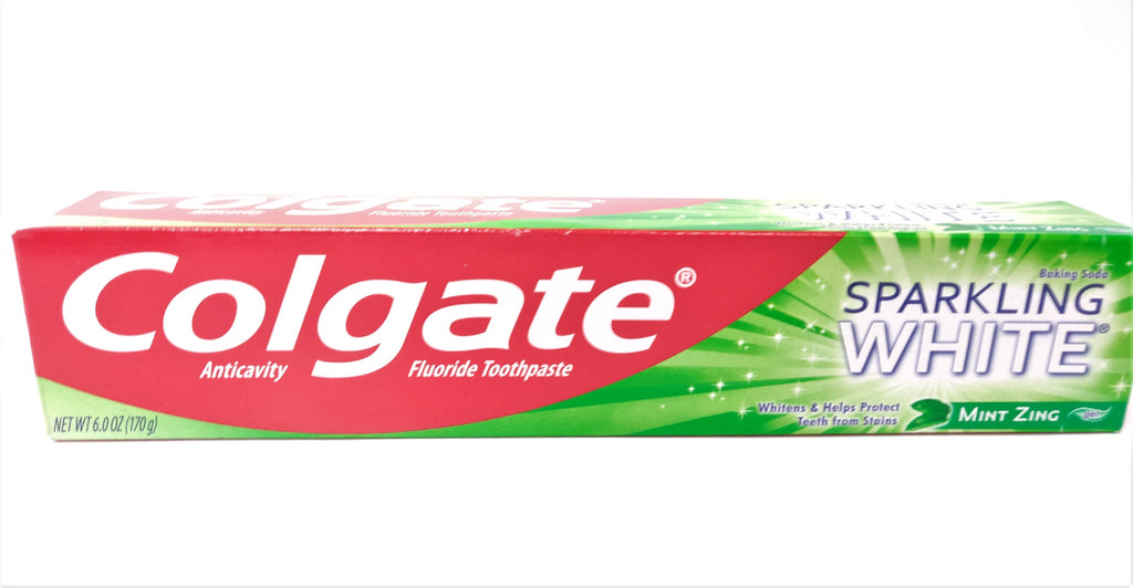 Colgate Sparkling White w. Baking Soda, Mint Zing - 6.0 oz