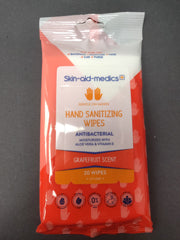 Skin-Aid-Medics Antibacterial Hand Sanitizing Wipes - Grapefruit Scent - 20ct