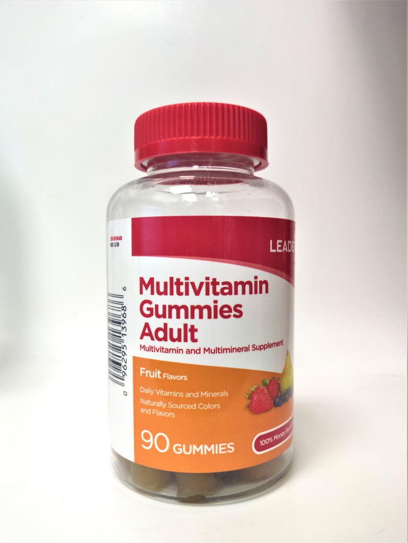 Leader Multivitamin Gummies, Adult - Fruit Flavors - 90 gummies