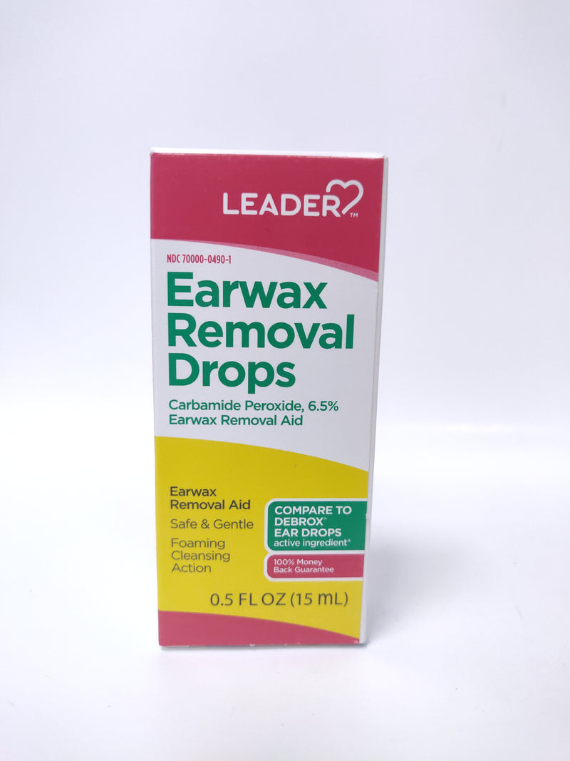 Leader Earwax Removal Drops 0.5 Fl Oz