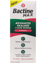 New Bactine MAX Advanced Healing + Scar Defense Hydrogel. 