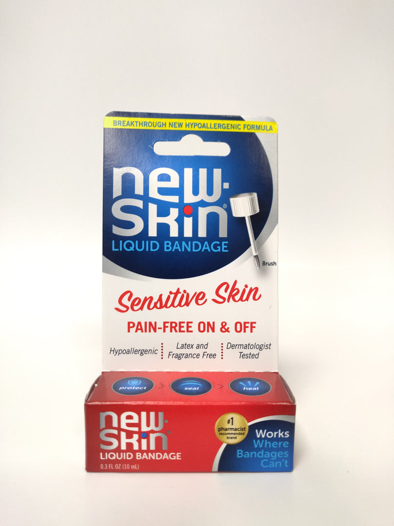 New Skin Liquid Bandage for Sensitive Skin - Latex free- 0.3 fl oz