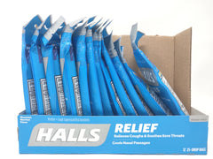 Halls Relief Sugar Free Mountain Menthol Cough Drops, Value Pack - 12 Bags x 25 Drops