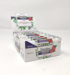 Quantum Health TheraZinc Elderberry Raspberry Flavor Lozenges - Value Pack Box of 12 Rolls, 14 Lozenges Each