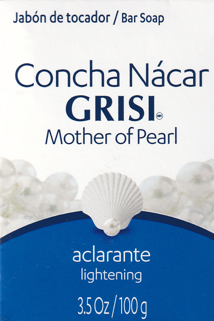 Grisi Concha Nacar Mother of Pearl Lightening & Clarifying Bar Soap, 3.5 oz