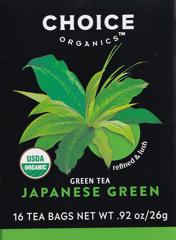 Choice Organics Refined & Lush Japanese Green Tea, 16 Tea Bags