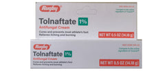 Rugby Tolnaftate 1% Antifungal Cream - Cures and Prevents Most Athlete's Foot - 0.5 oz