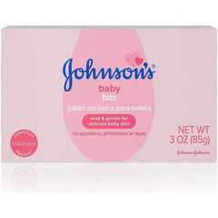 Johnson's Baby Soap Bar Gentle for Baby Bath and Skin Care, Hypoallergenic, 3 oz