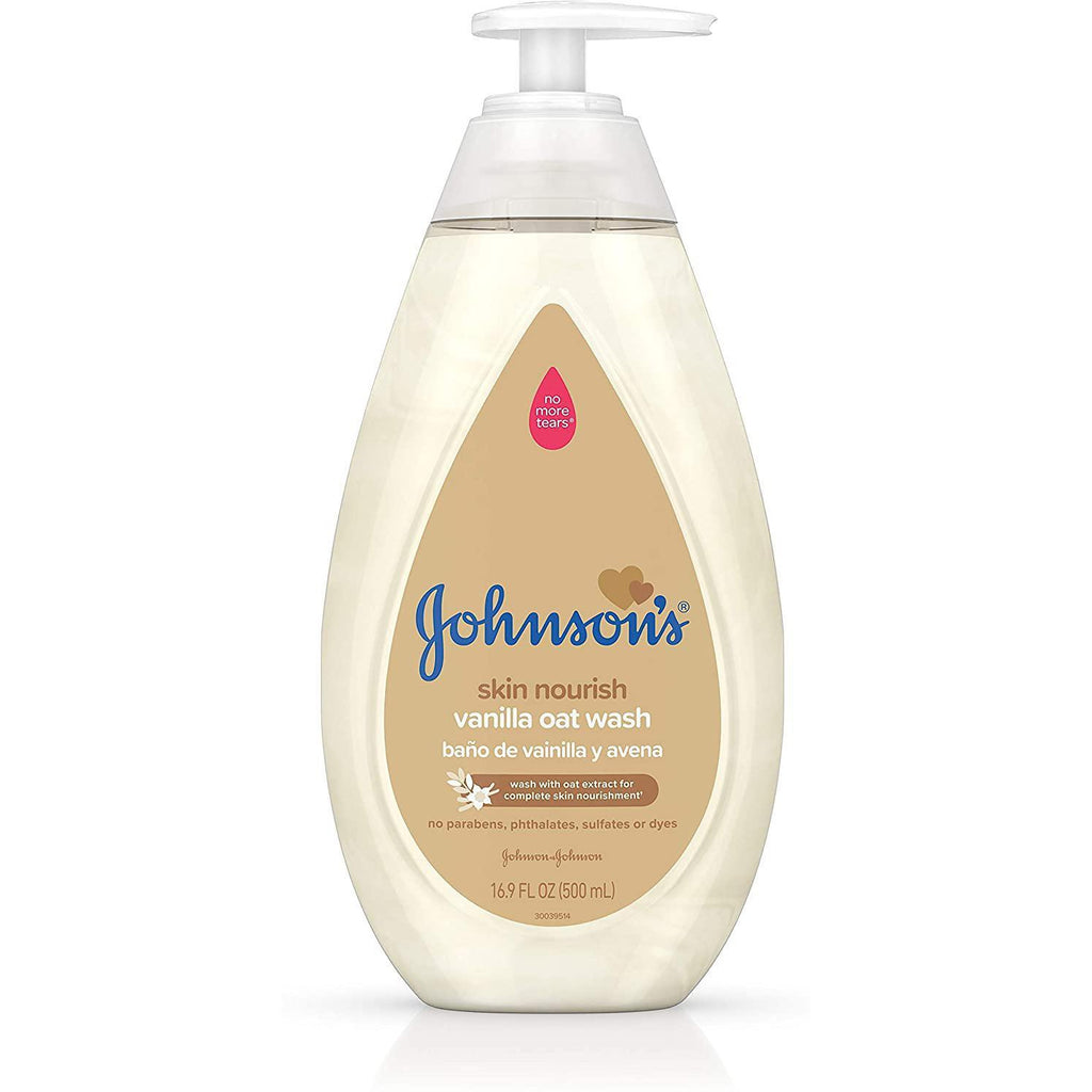 Johnson's, Skin Nourishing Baby Wash, Vanilla & Oat Extract, 16.9 oz