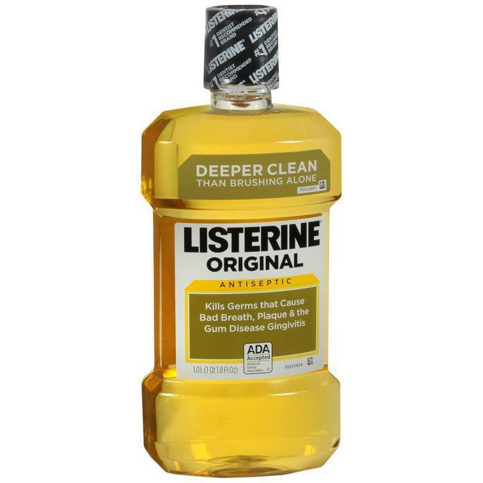Listerine Antiseptic Mouthwash, Original, 1 Liter