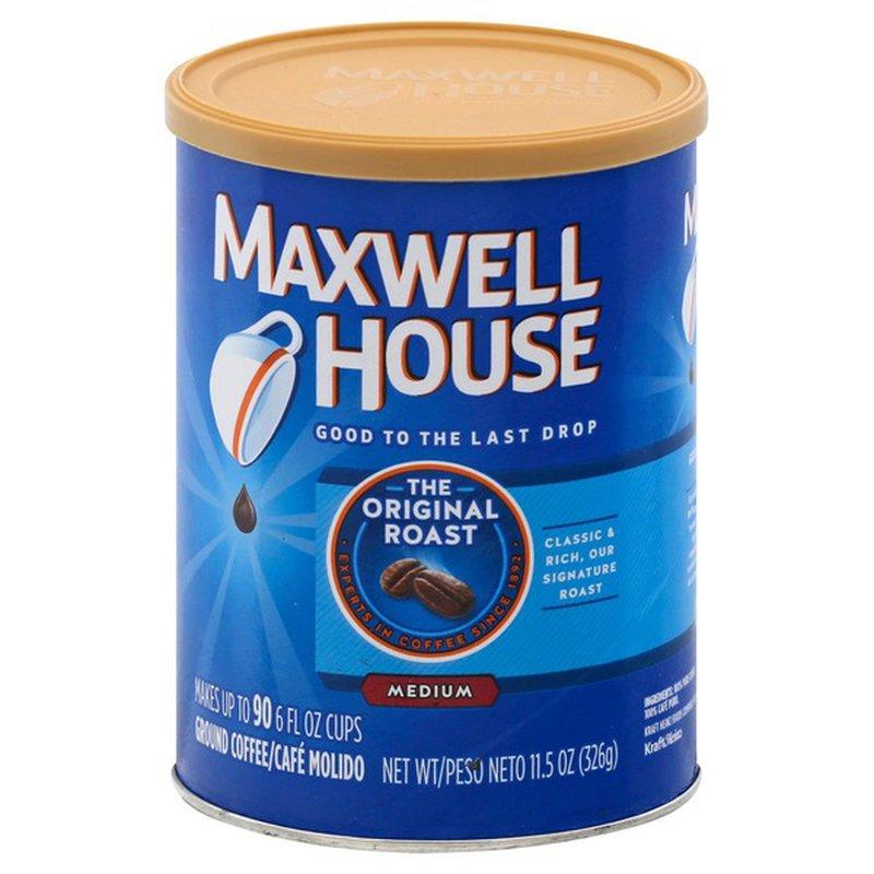 Maxwell House Ground Coffee, The Original Roast Medium, 11.5 Oz., 1 Can