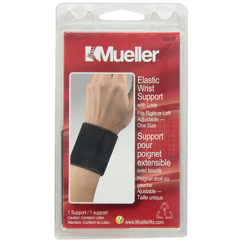 Mueller Wrist Elastic Support with Loop, 1 count