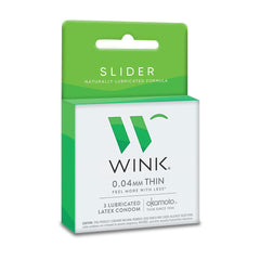 Okamoto Wink Slider Natural Condoms 0.04mm Thin - 3 Lubricated Latex Condoms