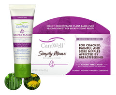 CamWell Simply Mama Botanical Cream for Cracked, Painful, and Sore Nipples Affected By Breastfeeding - 0.63 oz