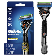 Gillette ProGlide Power Men's Razor Handle + 1 Blade Refill