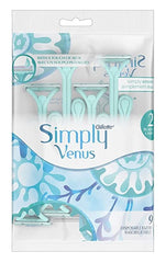 Simply Venus Womens Disposable Razors 9 Count